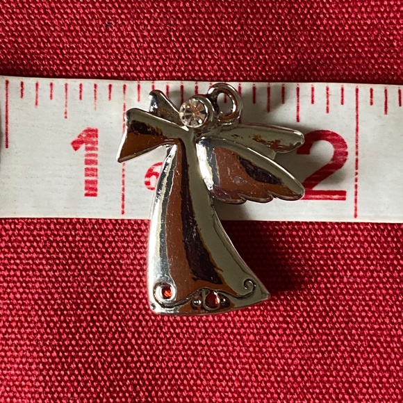 Silver Christmas Guardian Angel Pendant in Silver Sheng Tong Zip Pouch - Picture 6 of 11